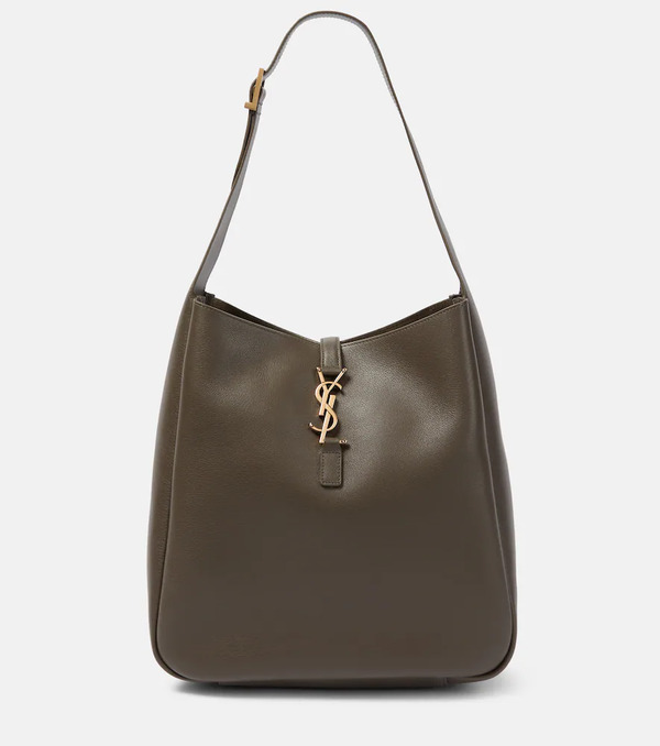  Saint Laurent Saint Laurent Le 5 A 7 Large Leather Shoulder Bag 