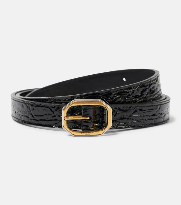  Saint Laurent Saint Laurent Leather Belt 