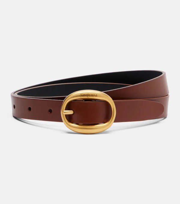  Saint Laurent Saint Laurent Leather Belt 