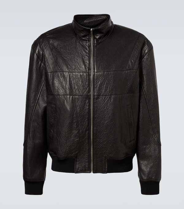  Saint Laurent Saint Laurent Leather Bomber Jacket 