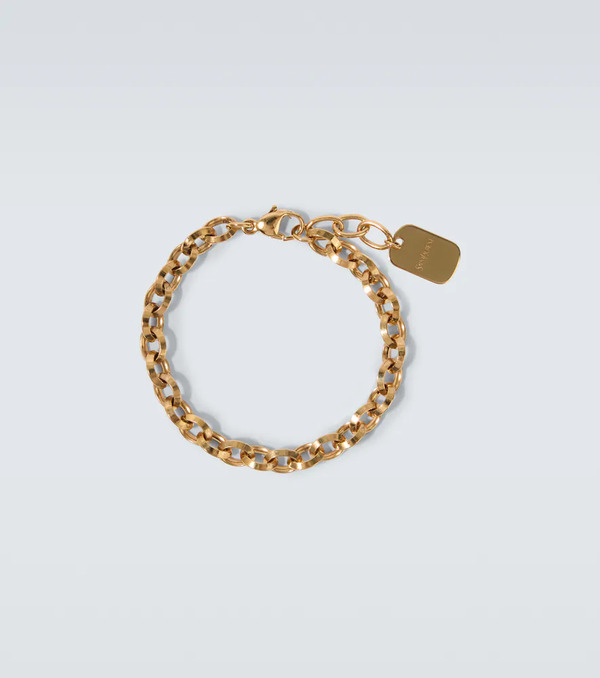  Saint Laurent Saint Laurent Logo Chain Bracelet 