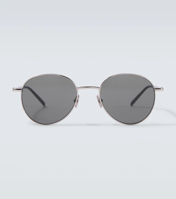  Saint Laurent Saint Laurent Logo Round Glasses 