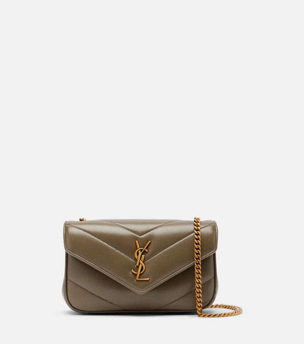 Saint Laurent Saint Laurent Loulou Mini Leather Shoulder Bag 