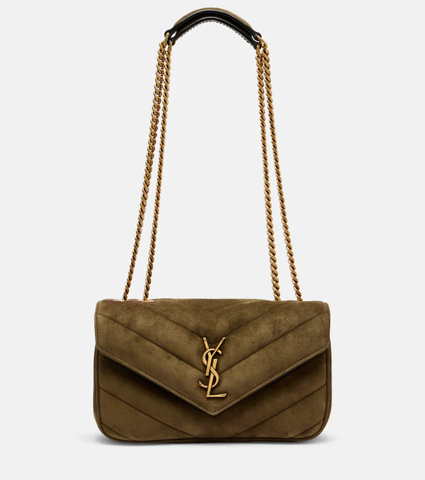  Saint Laurent Saint Laurent Loulou Small Suede Shoulder Bag 
