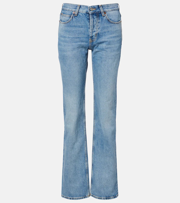  Saint Laurent Saint Laurent Mid-rise Bootcut Jeans 