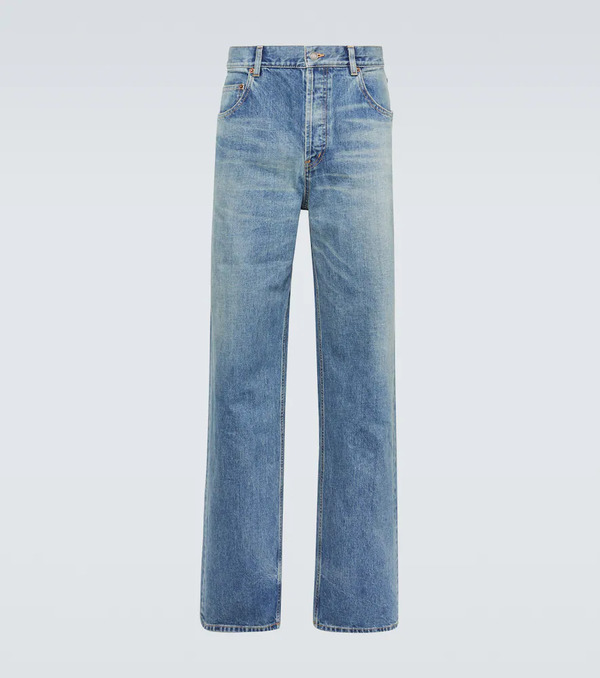  Saint Laurent Saint Laurent Mid-rise Straight Jeans 