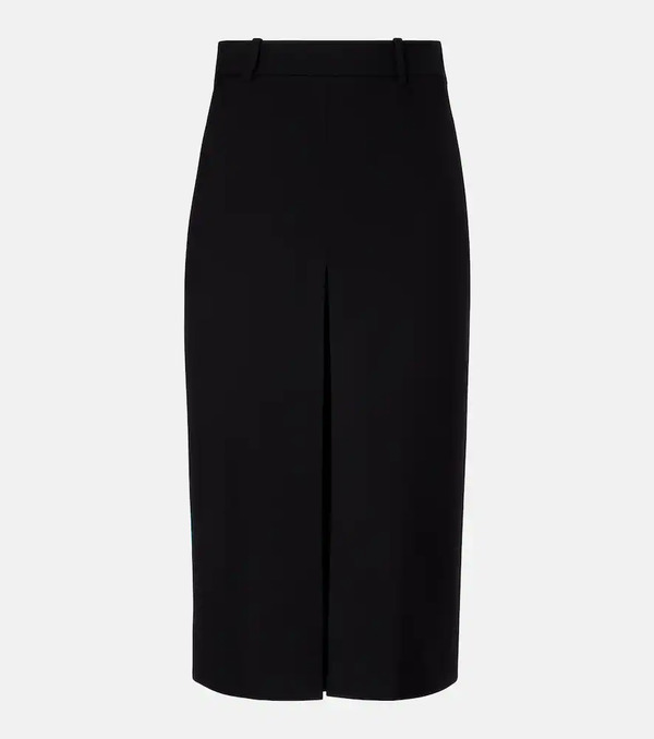 Saint Laurent Saint Laurent Mid-rise Wool Culottes 