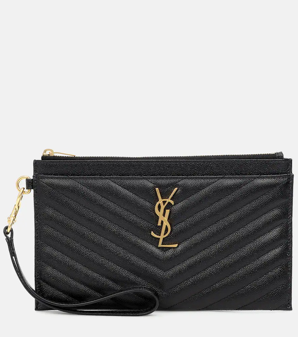  Saint Laurent Saint Laurent Monogram Large Leather Pouch 