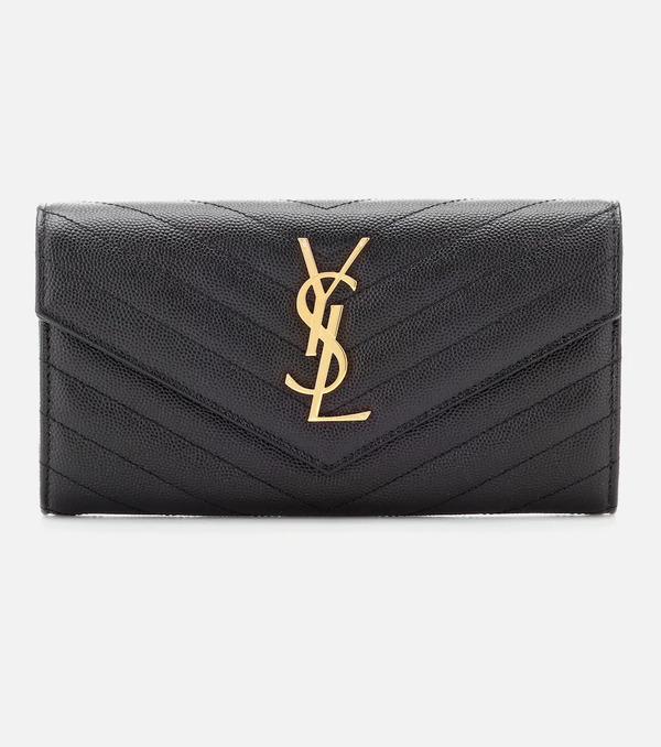  Saint Laurent Saint Laurent Monogram Large Leather Wallet 