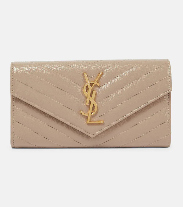  Saint Laurent Saint Laurent Monogram Large Leather Wallet 