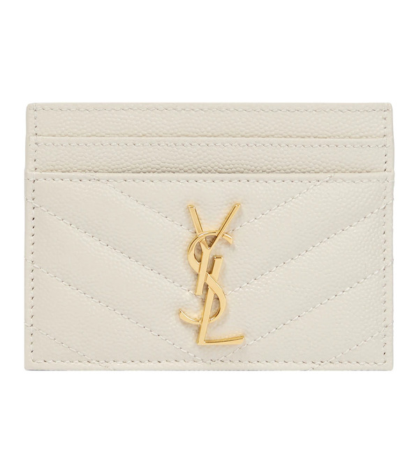  Saint Laurent Saint Laurent Monogram Leather Card Holder 
