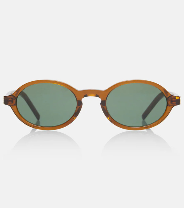  Saint Laurent Saint Laurent Monogram Oval Sunglasses 