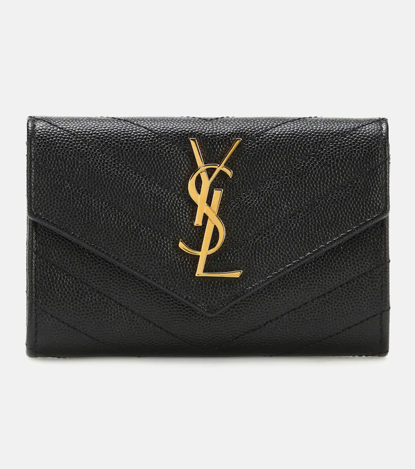  Saint Laurent Saint Laurent Monogram Small Leather Wallet 