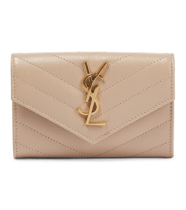  Saint Laurent Saint Laurent Monogram Small Leather Wallet 