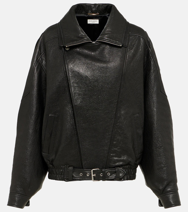 Saint Laurent Saint Laurent Oversized Leather Blouson 