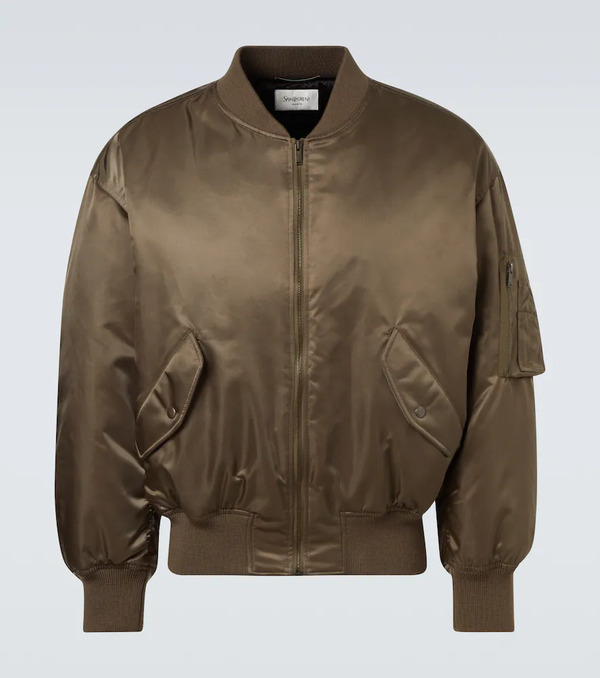  Saint Laurent Saint Laurent Padded Twill Bomber Jacket 