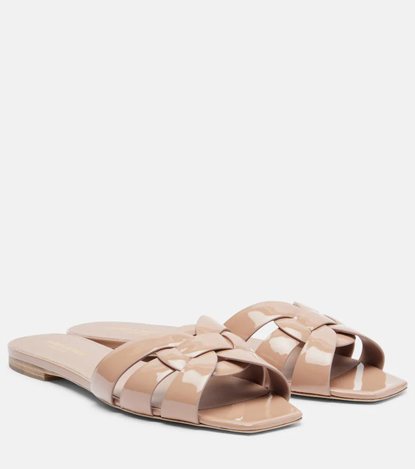  Saint Laurent Saint Laurent Patent Leather Sandals 