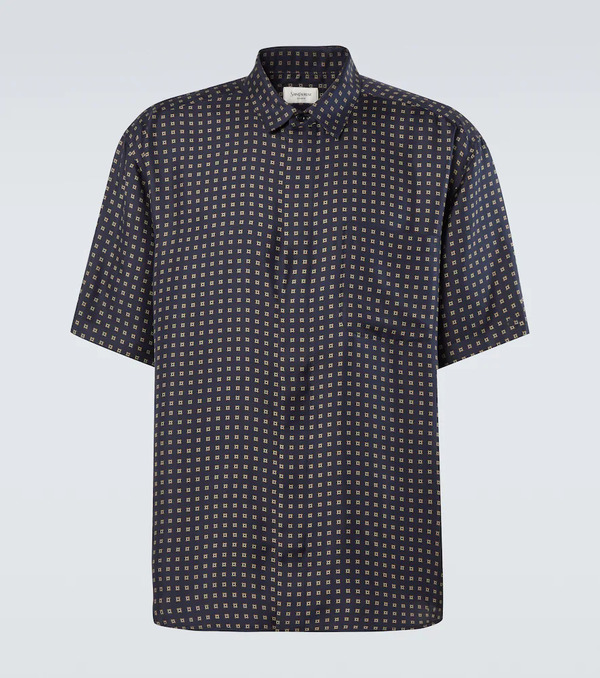  Saint Laurent Saint Laurent Printed Silk Shirt 