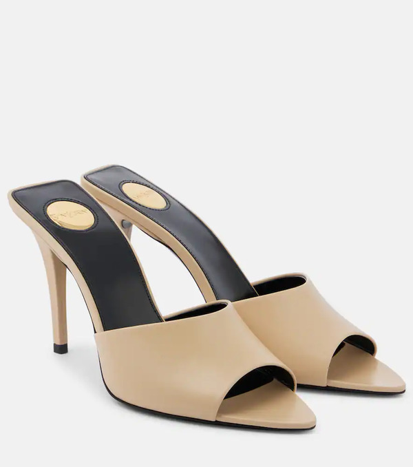  Saint Laurent Saint Laurent Romy 90 Leather Mules 