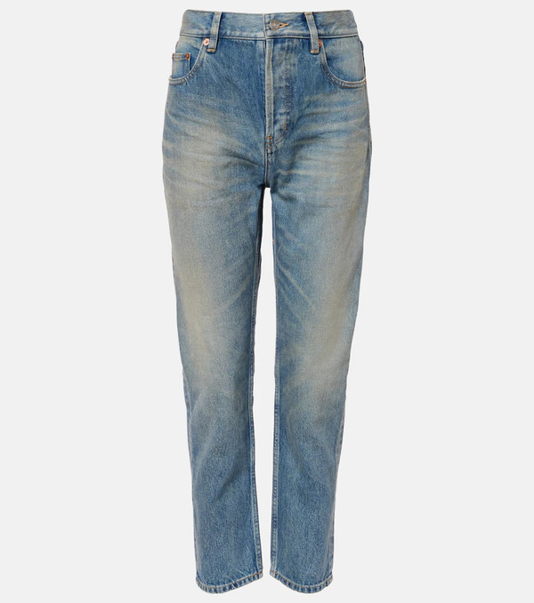  Saint Laurent Saint Laurent '90s Cropped Slim Jeans 