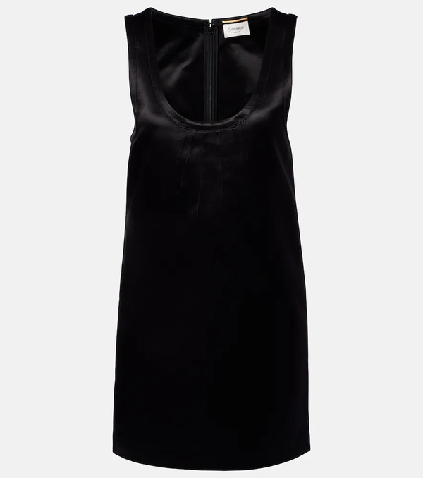  Saint Laurent Saint Laurent Satin Minidress 