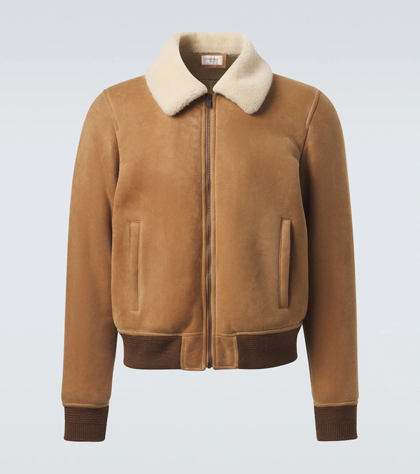 Saint Laurent Saint Laurent Shearling-lined Suede Jacket 