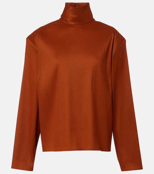  Saint Laurent Saint Laurent Silk-blend Top 