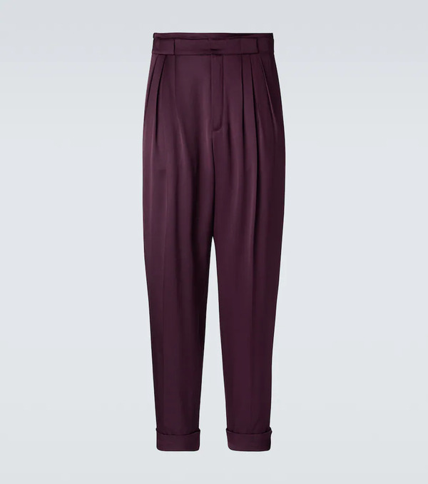  Saint Laurent Saint Laurent Silk Suit Pants 