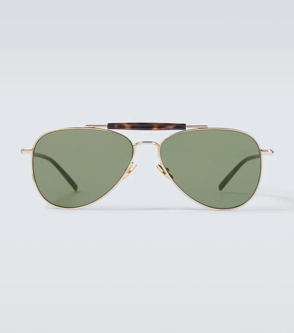  Saint Laurent Saint Laurent Sl Logo Aviator Sunglasses 