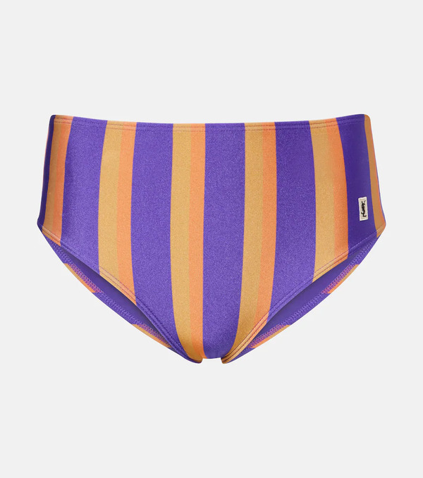  Saint Laurent Saint Laurent Striped Bikini Bottoms 