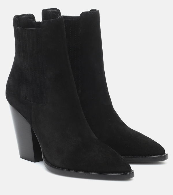  Saint Laurent Saint Laurent Theo 95 Suede Ankle Boots 