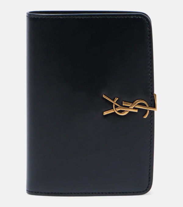  Saint Laurent Saint Laurent Voltaire Cassandre Leather Card Holder 