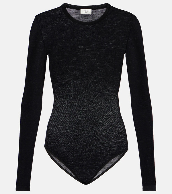  Saint Laurent Saint Laurent Wool Jersey Bodysuit 
