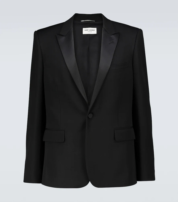 Saint Laurent Saint Laurent Wool Tuxedo Jacket 
