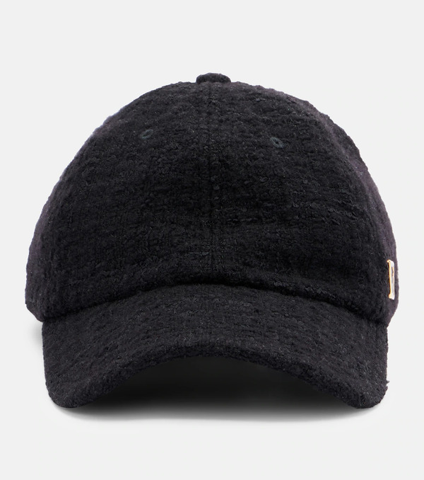  Saint Laurent Saint Laurent Wool Tweed Baseball Cap 