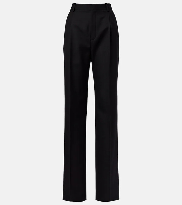  Saint Laurent Saint Laurent Wool Wide-leg Pants 