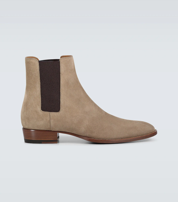 Saint Laurent Saint Laurent Wyatt Suede Chelsea Boots 