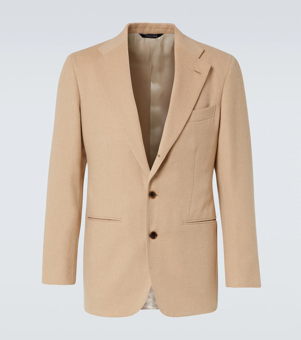  Saman Amel Saman Amel Camel Hair Suit Jacket 
