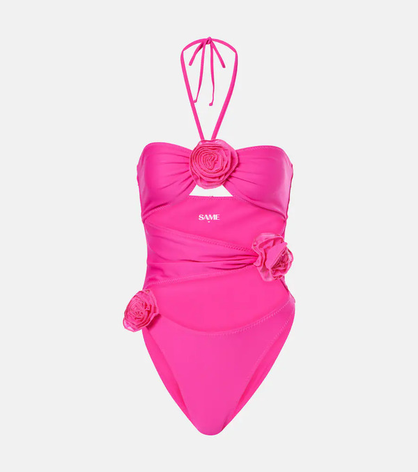  Same Same Floral-applique Cutout Swimsuit 