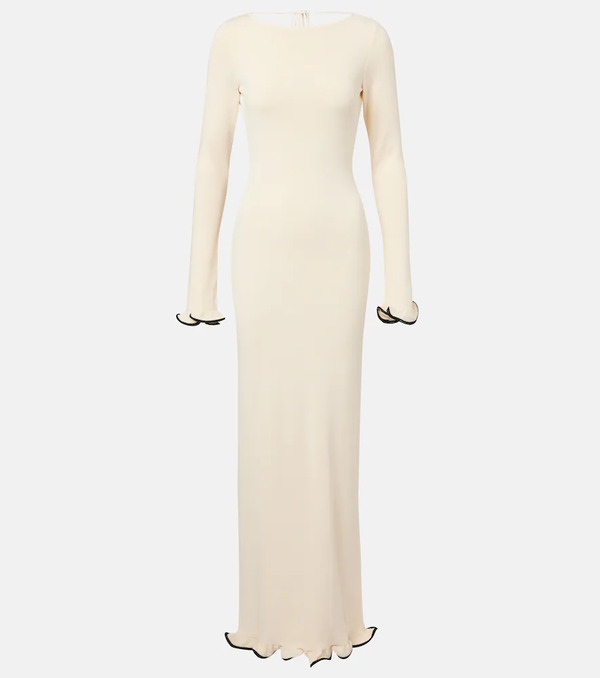  Same Same Knitted Ruffled Maxi Dress 