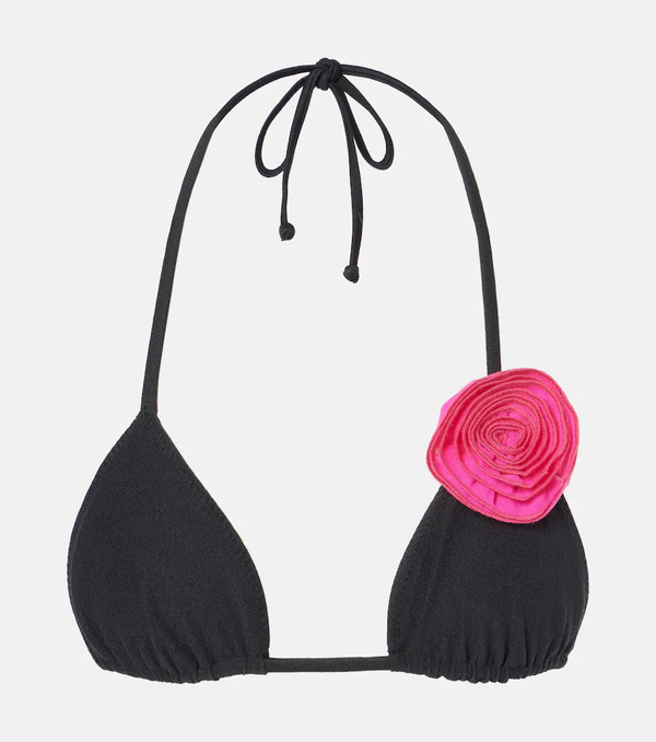  Same Same Rose Halterneck Bikini Top 