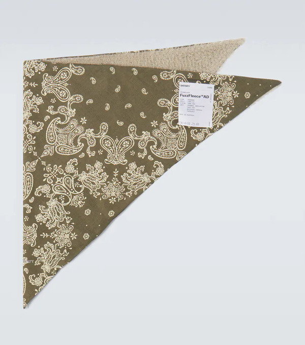  Satisfy Satisfy Ghostfleece Bandana Cotton Scarf 