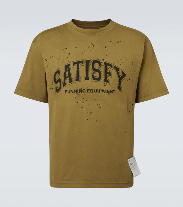  Satisfy Satisfy Mothtech Printed Cotton Jersey T-shirt 