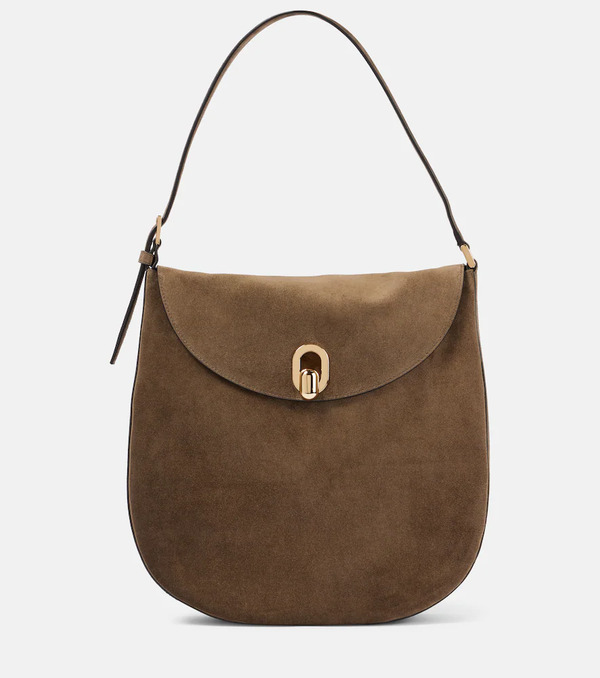  Savette Savette Large Tondo Suede Shoulder Bag 