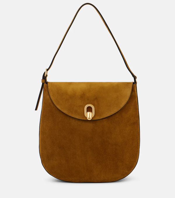  Savette Savette Tondo Large Suede Shoulder Bag 