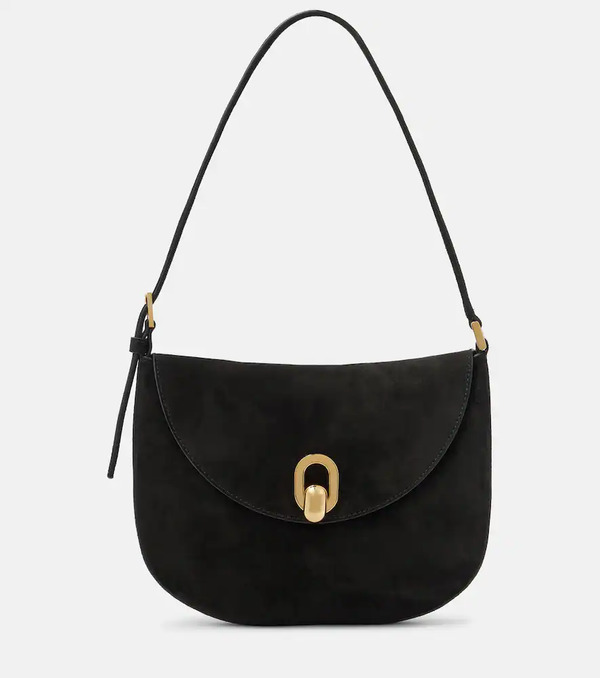  Savette Savette Tondo Small Suede Shoulder Bag 