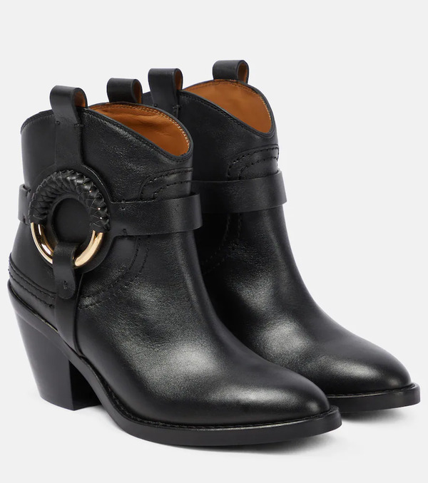  See By Chloe See By Chloe Hana Leather Cowboy Boots 