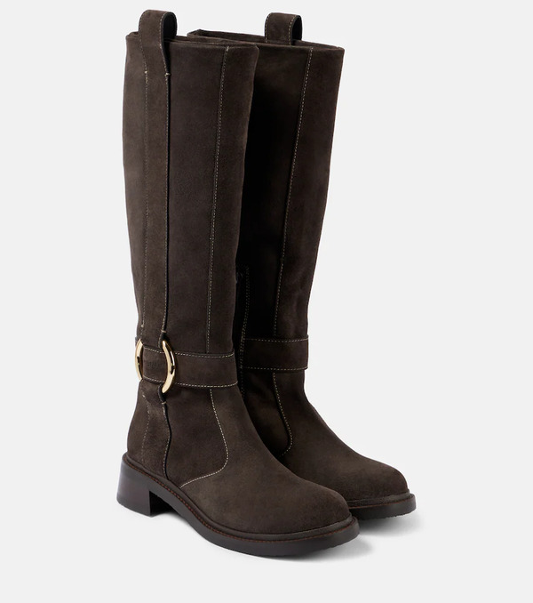  See By Chloe See By Chloe New Ring Suede Knee-high Boots 