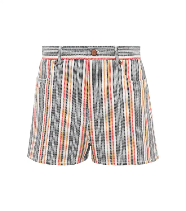 See By Chloe See By Chloe Striped Denim Shorts 