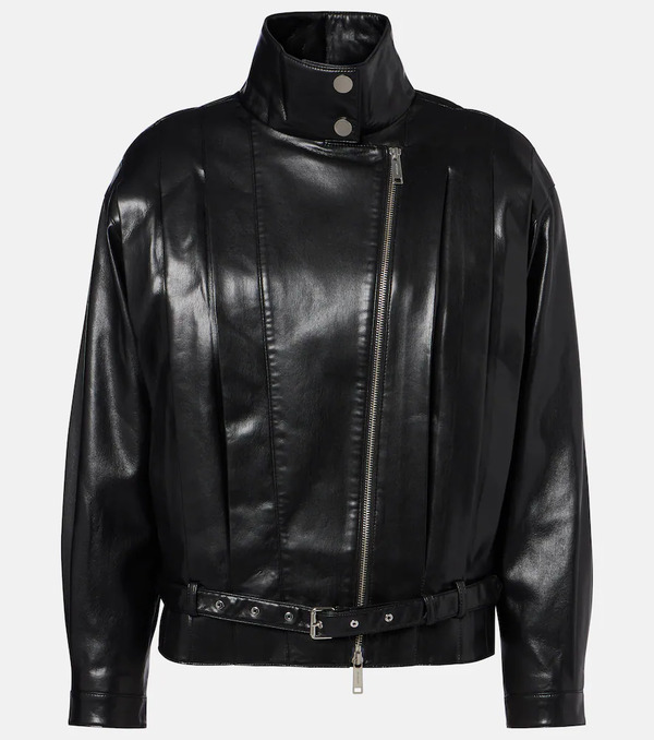  Self-portrait Self-portrait Belted Biker Jacket 